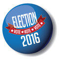 Election 2016 Blue Button